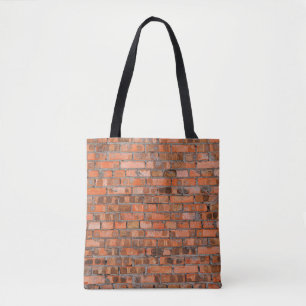Texture of an old brick wall closeupaged,architect tote bag