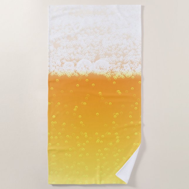 Texture of Beer Beach Towel (Front)
