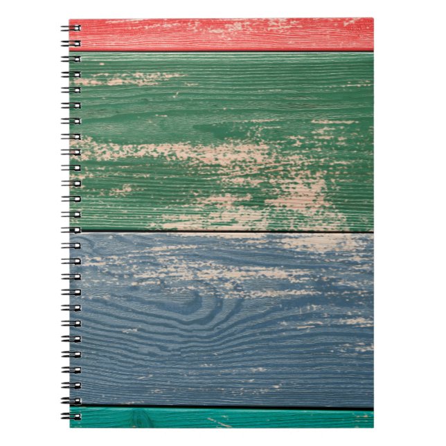 Texture of colour wooden surface as background, to notebook (Front)
