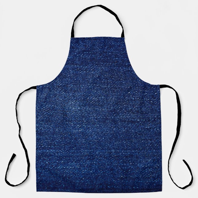 Texture of Denim jeans fabric background Apron (Front)