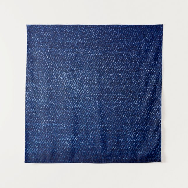 Texture of Denim jeans fabric background Tapestry (Front)