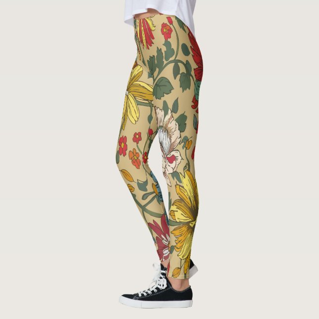 Texture of flowers leggings (Left)