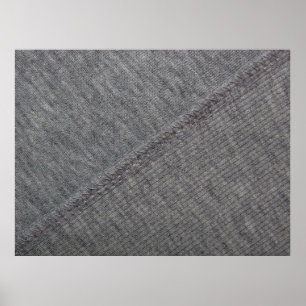 texture of gray fabric with abstract drawings and  poster