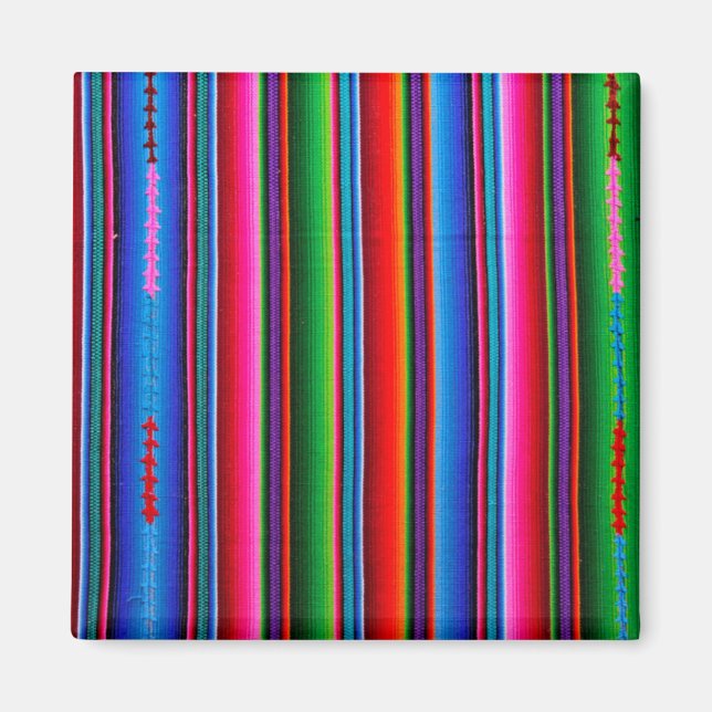 Texture Of Mexican Fabric Magnet (Front)
