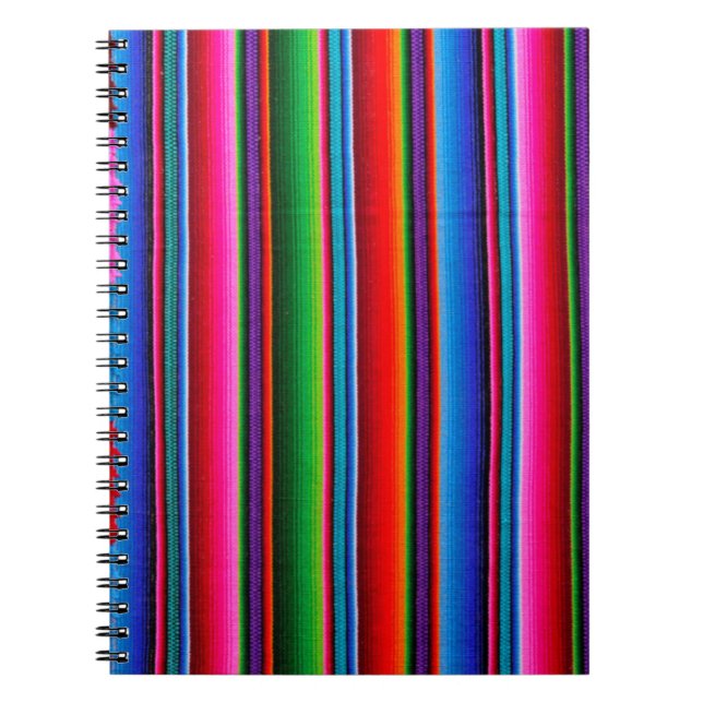 Texture Of Mexican Fabric Notebook (Front)
