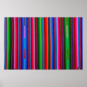Texture Of Mexican Fabric Poster