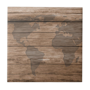 Texture of natural wood ceramic tile