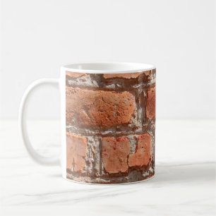 Texture of old weathered brick. Background of old  Coffee Mug