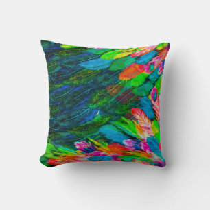 texture of silk fabric. background. colorful fairy cushion