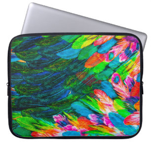 texture of silk fabric. background. colourful fair laptop sleeve