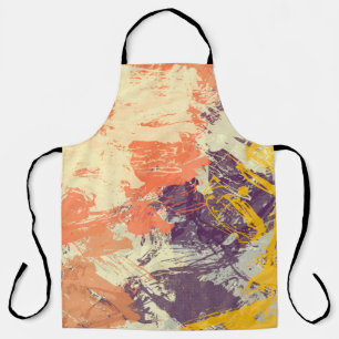 Texture of strokes of coloured paint, blurred spot apron
