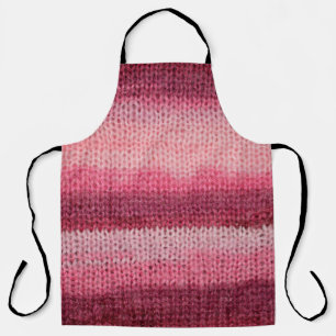 texture of the knitted fabric with an abstract pat apron