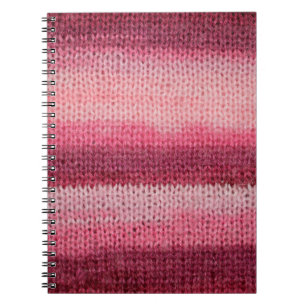 texture of the knitted fabric with an abstract pat notebook