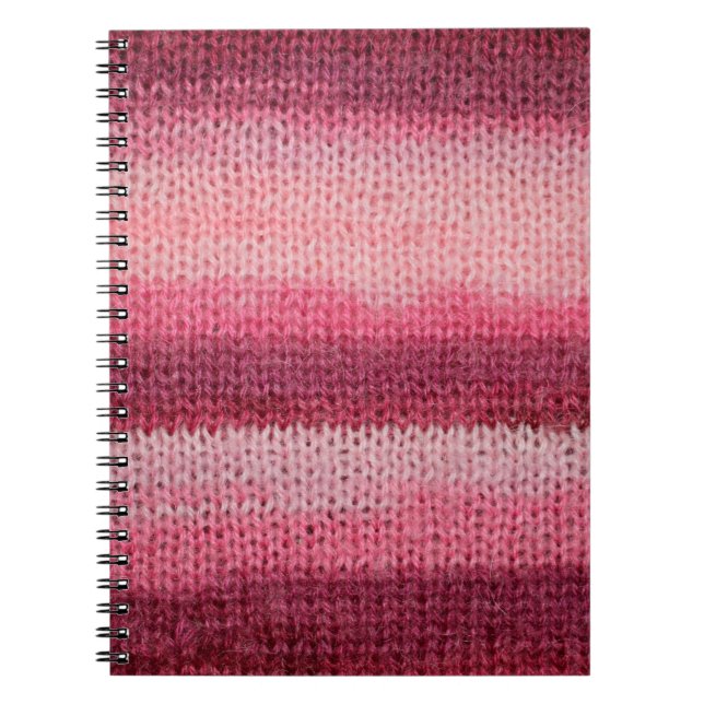 texture of the knitted fabric with an abstract pat notebook (Front)