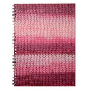 texture of the knitted fabric with an abstract pat notebook
