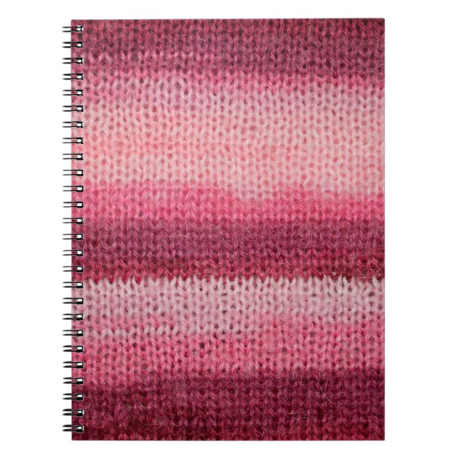 texture of the knitted fabric with an abstract pat notebook (Front)