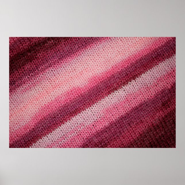 texture of the knitted fabric with an abstract pat poster (Front)
