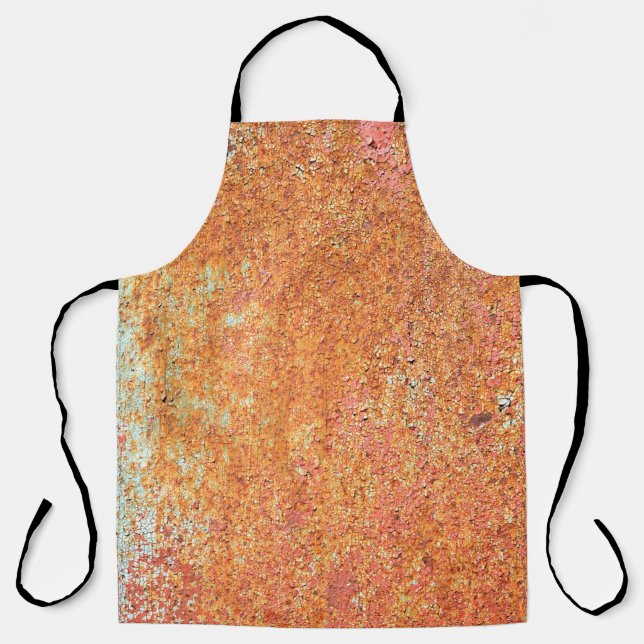 Texture of the old painted metalabstract, age, anc apron (Front)