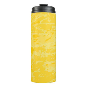 Texture pattern background yellow thermal tumbler