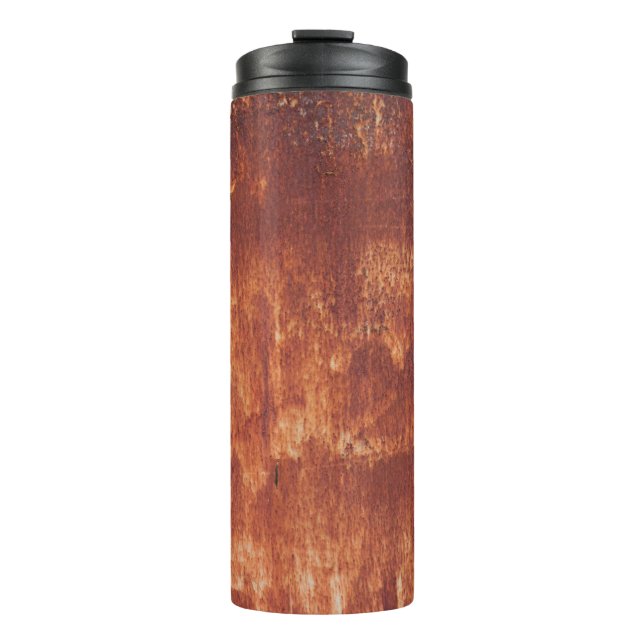 Texture Rust surface at Old train station Thermal Tumbler (Front)