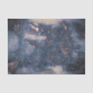 Texture Rustic Vintage Blue Grey Abstract Pattern Tissue Paper