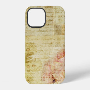 Texture scrapbook vintage letters iPhone 12 case