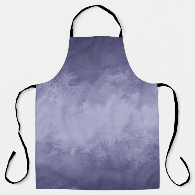 Texture selenium blue acrylic apron (Front)
