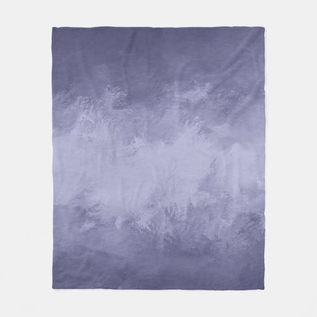 Texture selenium blue acrylic fleece blanket (Front)