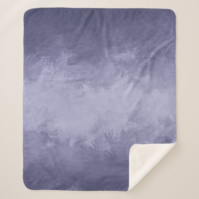 Texture selenium blue acrylic sherpa blanket (Front)