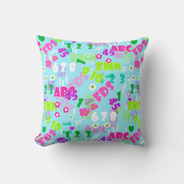 Texture teaching mathematics physics study school cushion (Front)