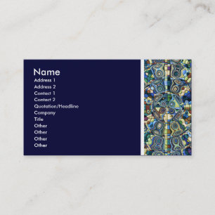 Texture Tone (Blue Abstract Pond) - III Business Card