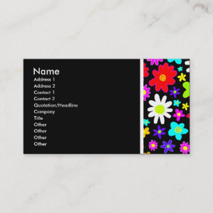 Texture Tone (Cartoon Flowers) II Business Card