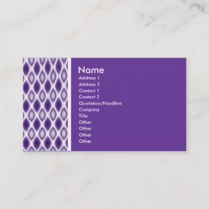 Texture Tone (Purple Latice) Business Card