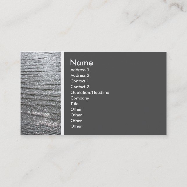 Texture Tone (Sea) - Customised Business Card (Front)