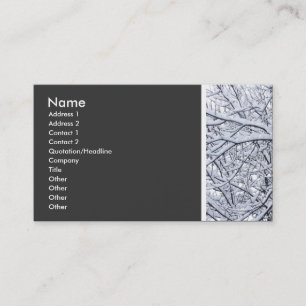 Texture Tone (Snowy Branches) Business Card