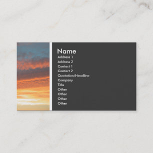Texture Tone (Sunset) - II Business Card