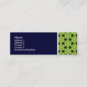 Texture Tone - Terrazzo Pattern 010 - Deep Navy Mini Business Card