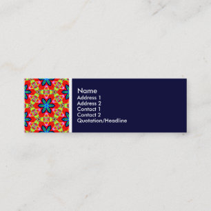 Texture Tone - Terrazzo Pattern 04 - Deep Navy Mini Business Card