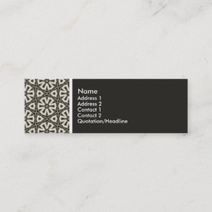 Texture Tone - Terrazzo Pattern - (201F1B) Mini Business Card