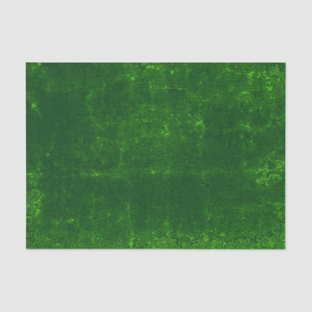 Texture Vintage Bright Green Decoupage Pattern Tissue Paper (Front)