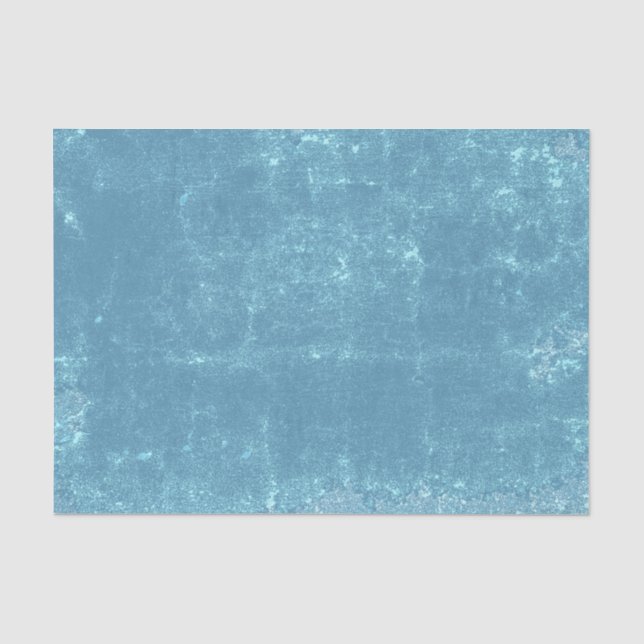 Texture Vintage Light Blue Decoupage Tissue Paper (Front)