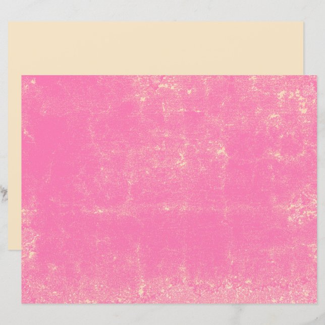 Texture Vintage Pastel Pink Chic Decoupage Pattern (Front/Back)