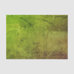 Texture Vintage Rustic Green Brown Grunge Pattern Tissue Paper