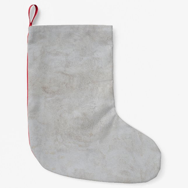 Texture wall grey wall texture small christmas stocking (Front)