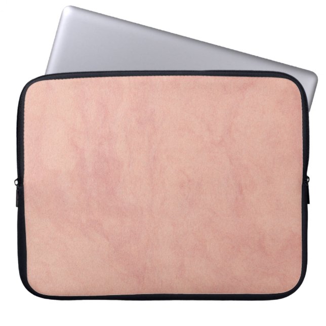 Texture wall marble pink laptop sleeve (Front)