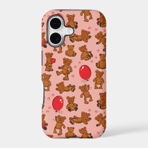 Texture With Teddy Bears, Hearts