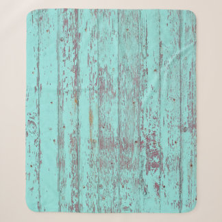 Texture wood barn aqua background sherpa blanket