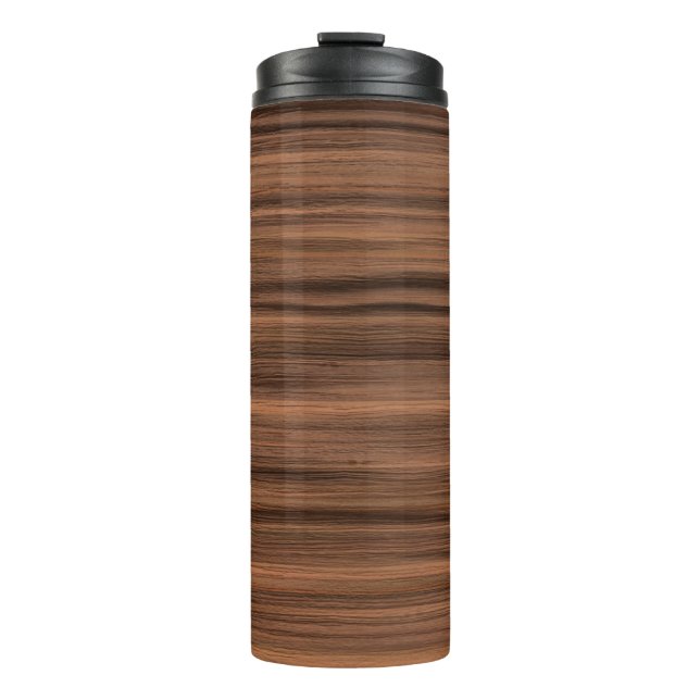 Texture wood grain structure thermal tumbler (Front)