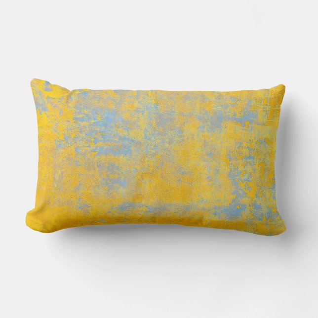 texture yellow lumbar cushion (Front)