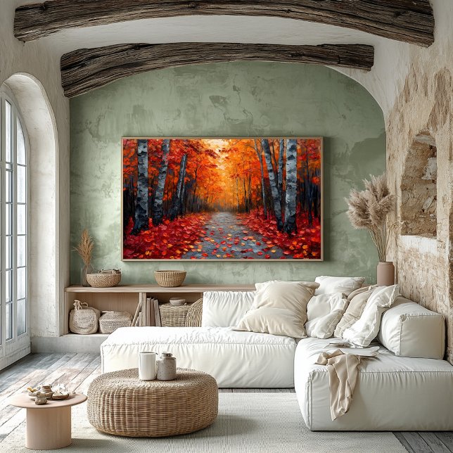 Textured Autumn Forest Art Print for Cosy Home  (Creator Uploaded)